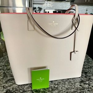 Kate Spade blush pink large tote bag